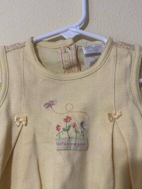 Vintage Baby Dress with Floral Embroidery